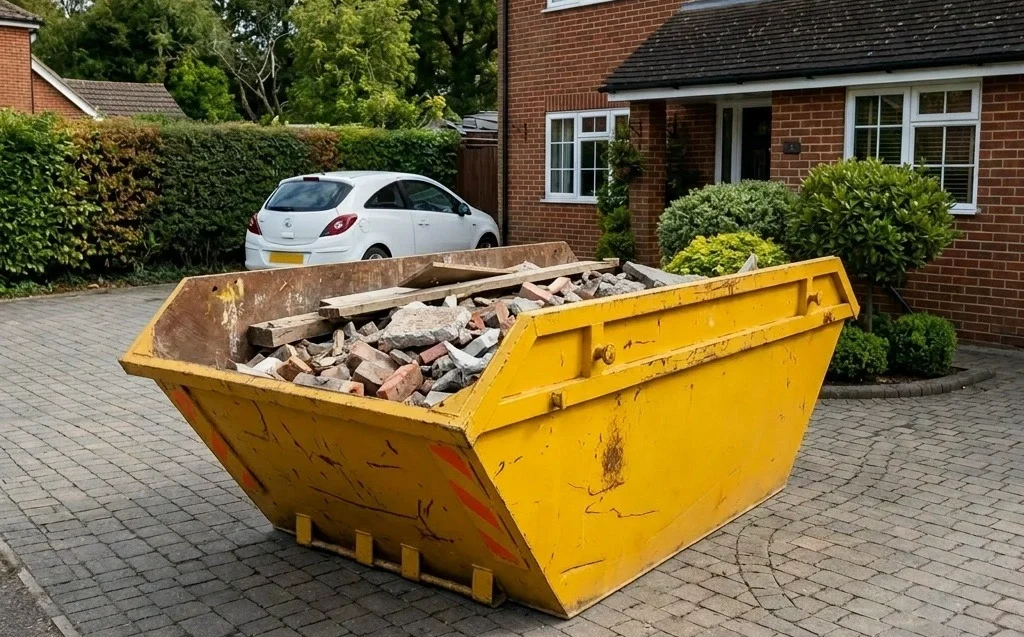 skip on a drive in Alresford